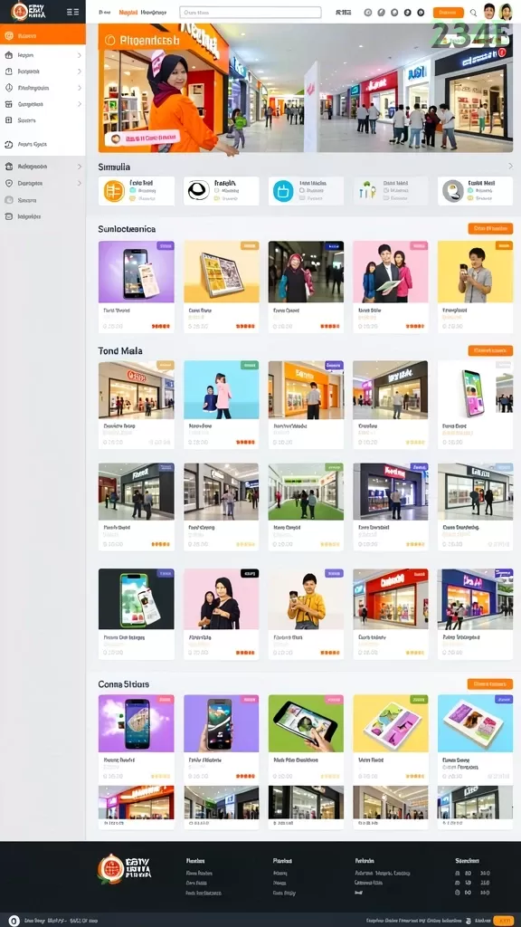 Cuplikan layar SLOT710 — menu navigasi
