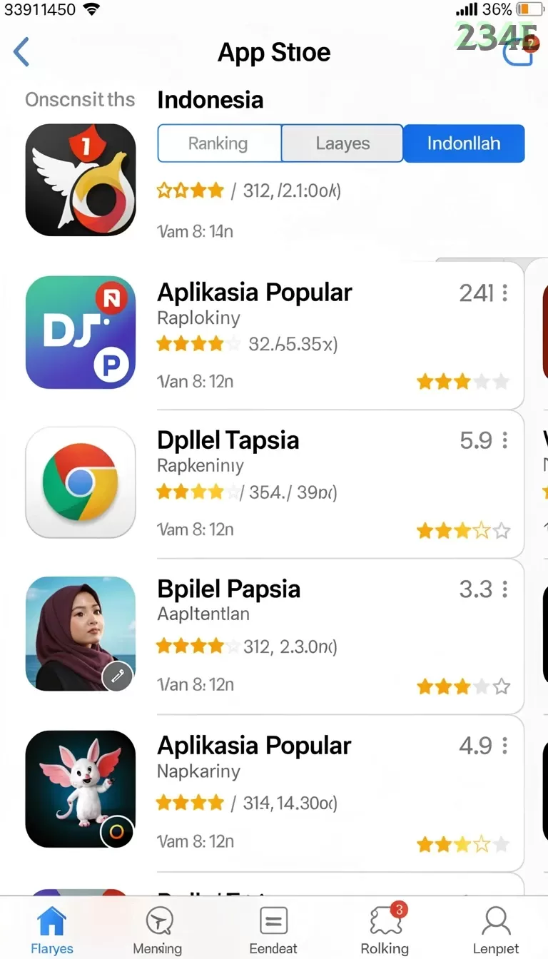 Cuplikan layar 4P4P — halaman utama