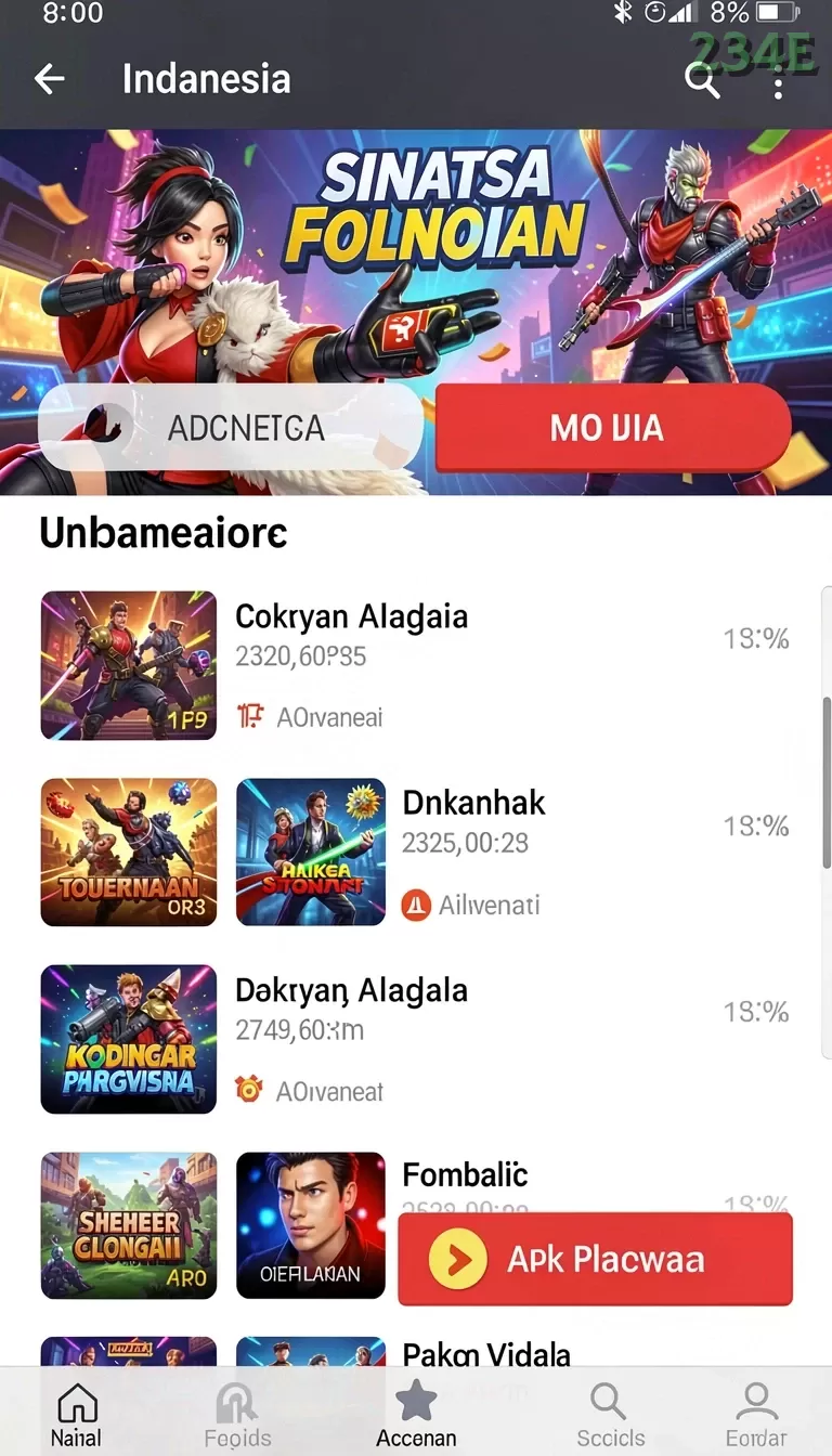 Cuplikan layar BONDAN69 — aktivitas